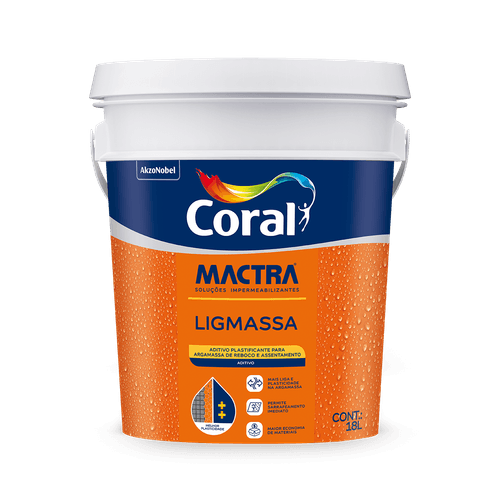 Aditivo Para Argamassa LigMassa 18L Balde - Mactra