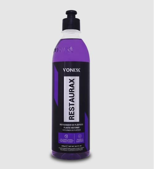 Restaurador Automotivo Restaurax Para-choque e Painéis 500ml - Vonixx
