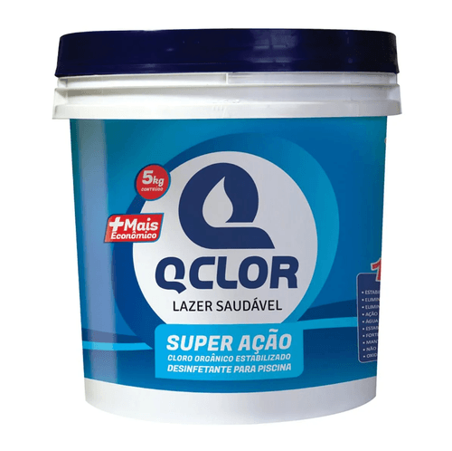 Cloro Granulado para Piscina Super Ação 5KG - QClor