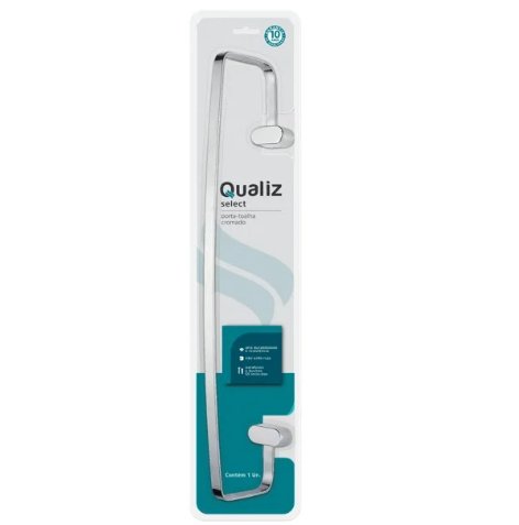 Porta Toalha Barra 50cm Cromado - Qualiz