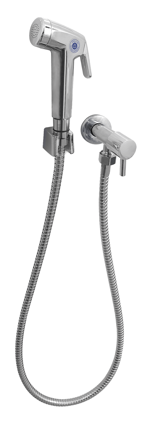Ducha Higiênica com Suporte 120cm Cromado - Qualiz