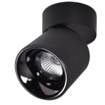 Spot Led Sobrepor 7W Bivolt Preto 4000K Alumínio Teto - Gaya