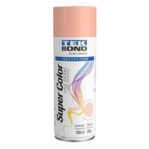 Tinta Spray Uso Geral 350ml/250g Rosa - Tekbond