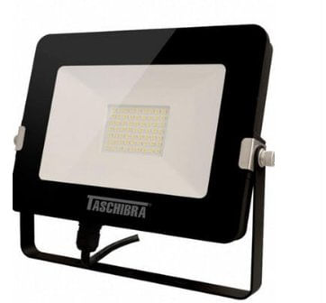 Refletor de LED TR Slim Preto 30W 6500K 127V - Taschibra.