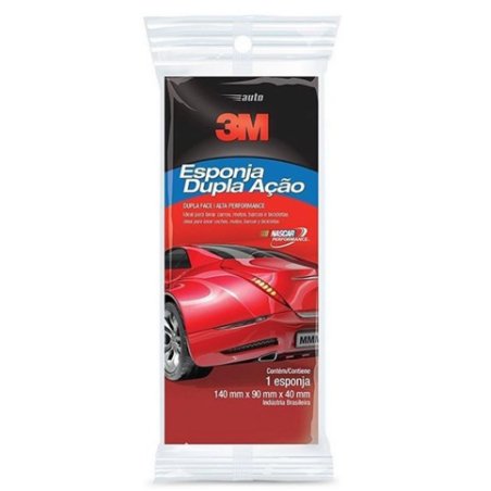 Esponja para Limpeza Automotiva Dupla Ação - 3M.