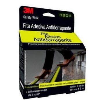 Fita Antiderrapante Safety Walk Neon 50mm x 5m - 3M.