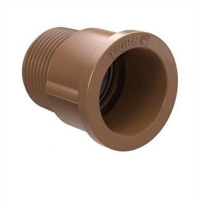 Adaptador Curto de PVC Marrom Soldável 25mm x 3/4"" - Tigre.