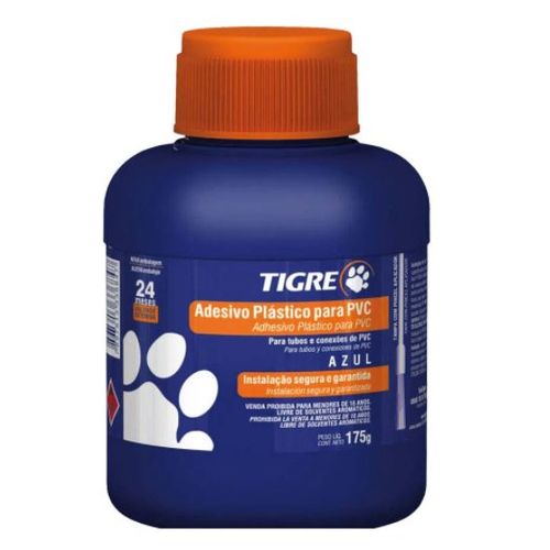 Adesivo Plástico para PVC Incolor Frasco 175g - Tigre.