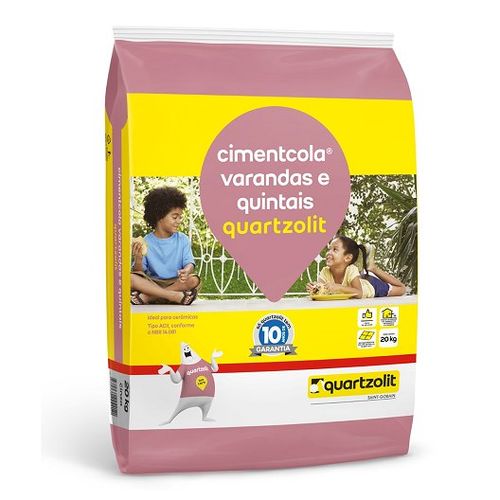 Argamassa Cimentcola ACII Varandas e Quintais 20Kg - Quartzolit