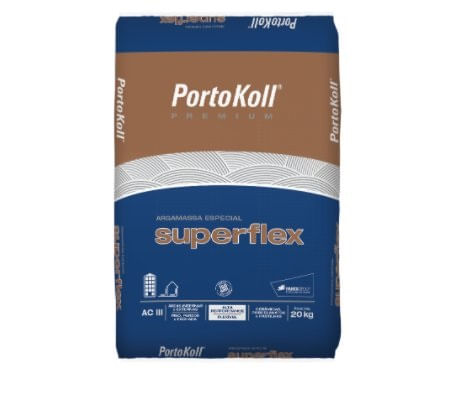 Argamassa Superflex Cinza ACIII 20kg - Portokoll.