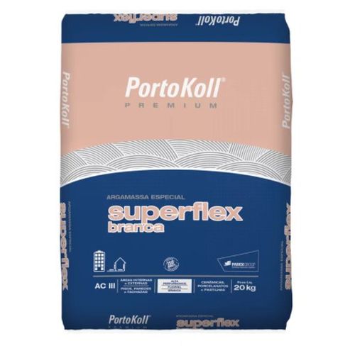 Argamassa Superflex Branco ACIII 20KG - Portokoll.