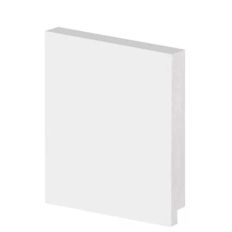 Rodapé Poliestireno 10cm Branco  - Arquitech.