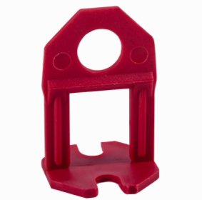 Nivelador de Piso Compact Vermelho 3mm com 100 unidades - Astra.