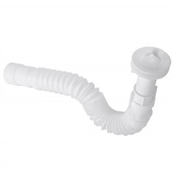 Kit de Sifão Sanfonado Com Saída de 40mm e Válvula de Lavatório 7/8'- Astra.