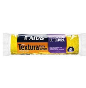 Rolo De Textura Extra Rústica Espuma 23Cm 110/55 - Atlas.