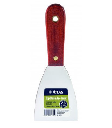 Espátula com Lâmina de Aço Inox 7,5cm - Atlas.