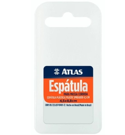 Espátula Plástica Lisa 4,5x8,8cm -  Atlas