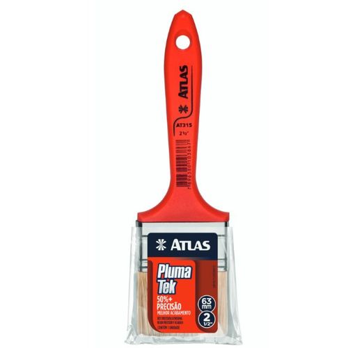 Pincel para Acabamentos com Cerdas Sintéticas 2.1/2"" - Atlas.