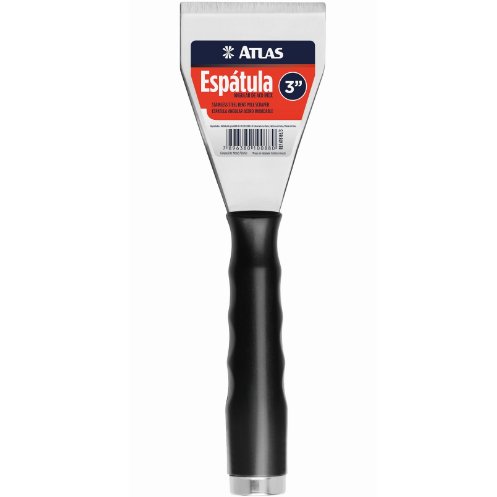 Espátula Angular Aço Inox 3"" - Atlas