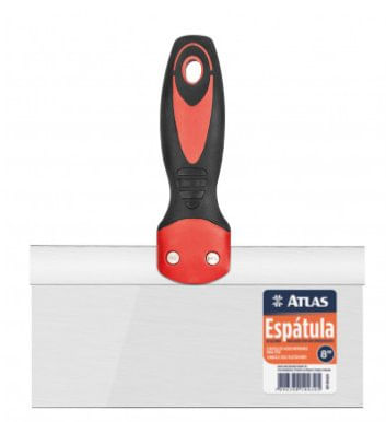 Espátula Retangular de Inox para Drywall 8” - Atlas.