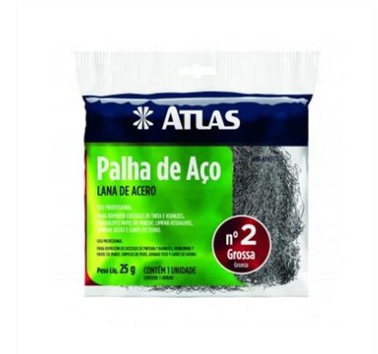 Palha de Aço Grossa Nº 2 - Atlas.