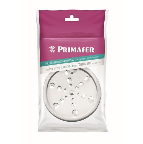 Grelha de Inox Redonda para Esgoto Fecho 10cm - Primafer.