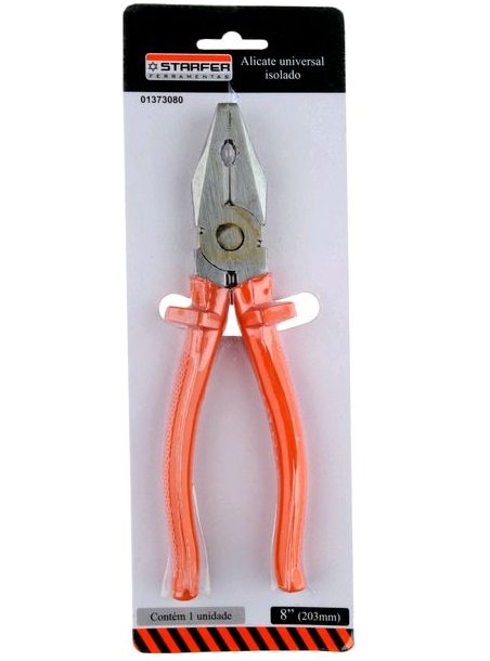 Alicate Universal Plastificado 8"" - Starfer