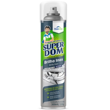 Brilho Inox Super Dom 300ml/200g - Baston.