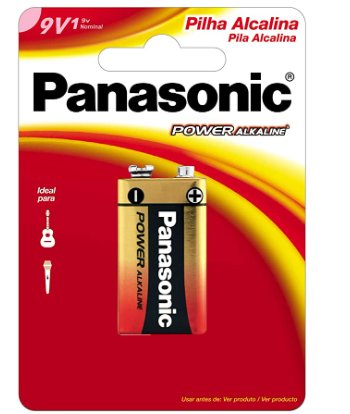 Bateria Alcalina 9V - Panasonic.