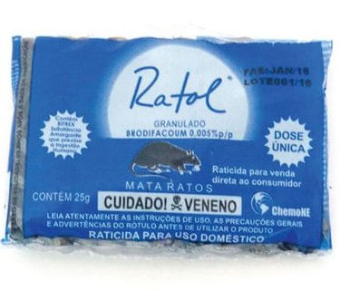 Ratol Granulado 25g - Chemone.