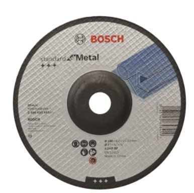 Disco de Desbaste para Metal 180mm Grão 24 - Bosch.