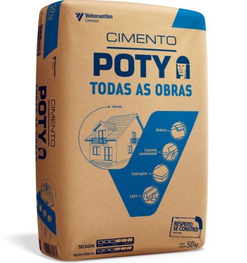 Cimento Poty Todas as Obras 50kg - Votorantim.