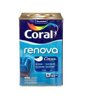 Tinta Base Acrílica Fosca Renova T 16L Coral.