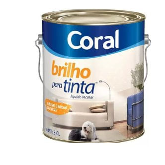 Brilho para Tinta Incolor 3,6L - Coral.