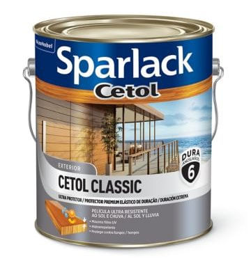 Verniz Cetol Acetinado Canela 3,6L Sparlack. - Coral.