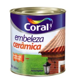 Tinta Embeleza Cerâmica 0,9 Litros Coral.