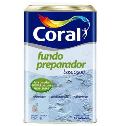 Fundo Preparador Base Água 18L -  Coral.