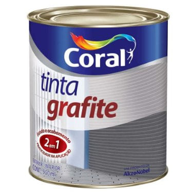 Tinta Esmalte Fosco Grafite Claro 900ml - Coral.