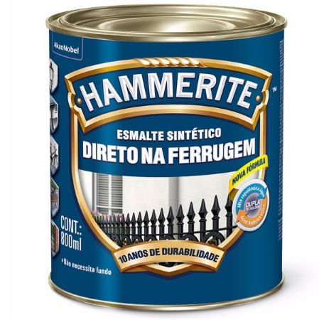 Tinta Esmalte Sintético Hammerite Brilhante Ouro 800ml - Coral.