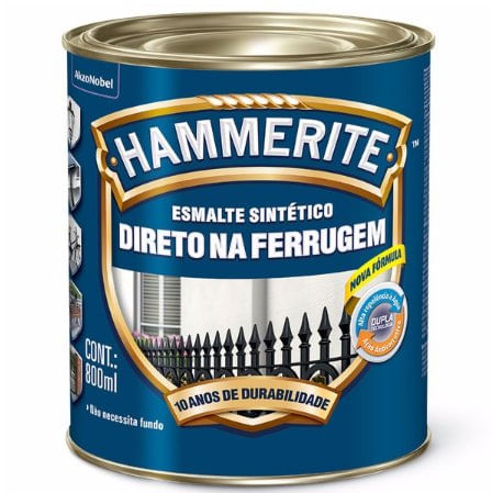 Tinta Esmalte Sintético Hammerite Brilhante Verde Colonial 800ml - Coral.