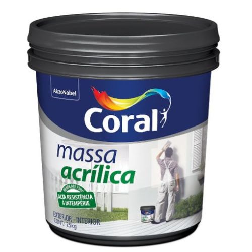 Massa Acrílica Balde 25kg - Coral.