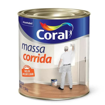 Massa Corrida 1,5kg -  Coral.