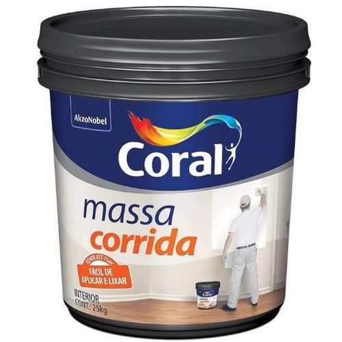 Massa Corrida Balde 25kg - Coral