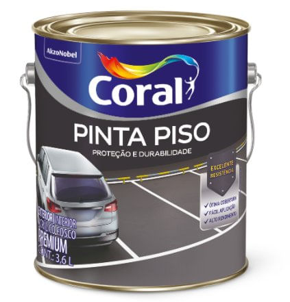 Tinta Acrílica Premium Pinta Piso Fosco Azul 3,6L - Coral