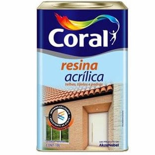 Resina Acrílica Base Solvente Incolor 18L -  Coral.