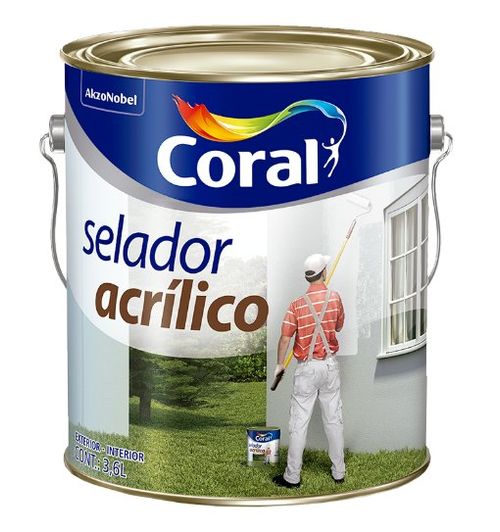 Selador Acrílico 3,6 Litros - Coral.