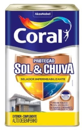 Selador Impermeabilizante Sol e Chuva 18L - Coral.