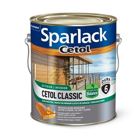 Verniz Acetinado Base Água Cetol Classic Balance Canela 3,6 Litros - Sparlack.