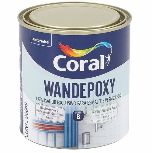 Catalisador Amida Para Epóxi e Verniz Wandepoxy 900mL - Coral.