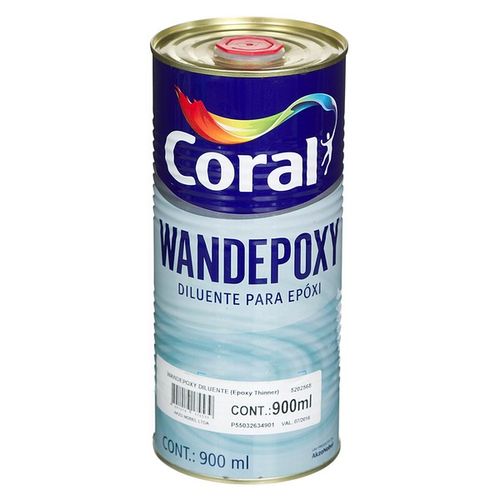 Wandepoxy Diluente Epóxi 900ml - Coral.